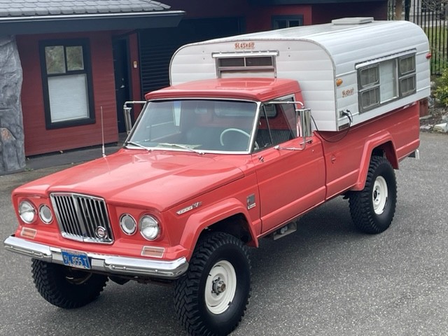 1966 Jeep Gladiator with 66 Alaskan Camper